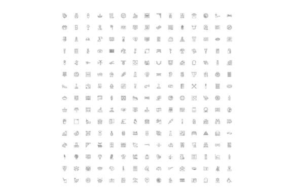 Assorted Outline Icons Illustrating Ever: A Versatile Toolkit for Designers
