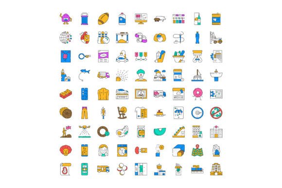 Assorted Vector Line Icons for Business: Enhancing Visual Communication Across Industries