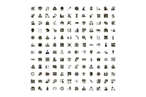 Business and Technology Concept Icon Set