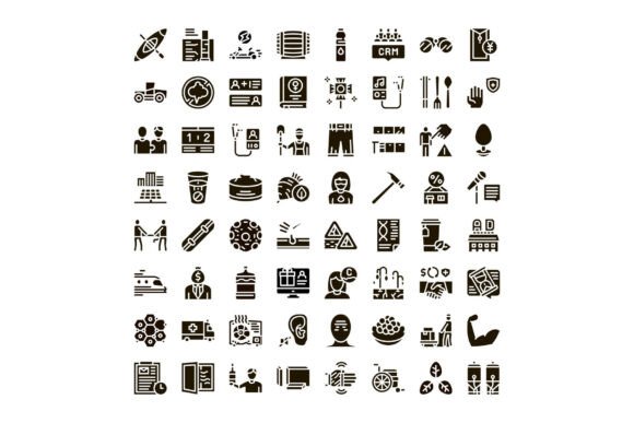 Collection of Business and Lifestyle Glyphs: Choosing and Using Icons Wisely