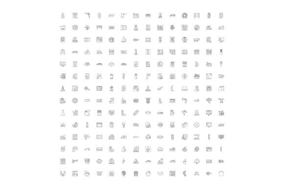 Diverse Linear Doodle Icons Illustrating: Choosing and Using Icon Sets the Right Way