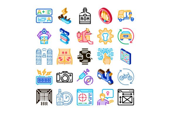 Diverse Vector Isometric Icon Set Illust: A Practical Resource for Modern Design Projects