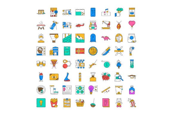Diverse Vector Outline Icons for Every Design Need