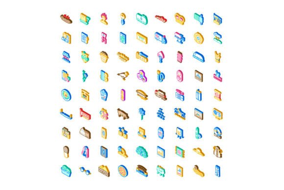 Isometric Collection Showcasing Diverse: A Modern Visual Language for UI/UX Design