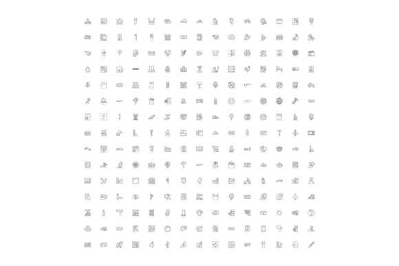 Miscellaneous Line Icon Collection Repre
